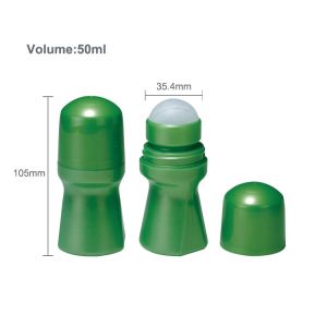 Quality Cosmetic Plastic Deodorant Container PP 50ml Roll On Bottles for sale