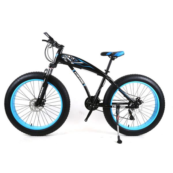 Adult Customized Mountain Cruiser Bicycle Fat Tire Mountain Bikes with 4.0 inch Tire Width and carbon steel Fork Material