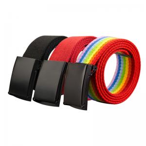 China Unisex Military Nylon Canvas Belt 130cm Military Web Belt on sale