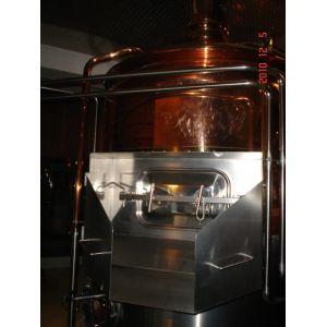 Semi Auto Steam Copper Brewing Equipment , 500L Microbrewery Machine