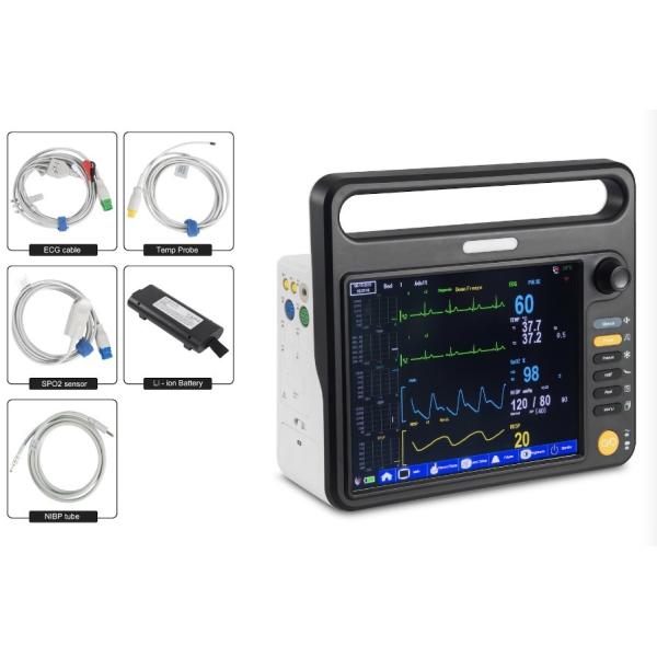 12.1 Inch Cardiac Patient Monitor MultiParameter With EtCO2 Sensor