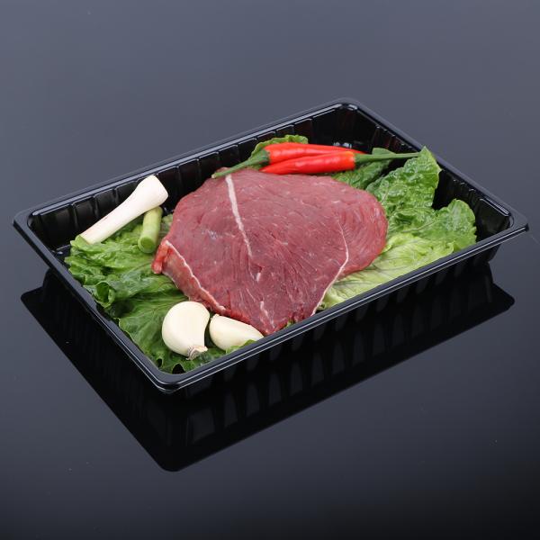Rectangle PET Disposable Plastic Food Tray Portable