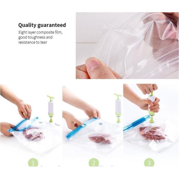Food Saver Vacuum Storage Embossed Vacuum Bag for Keep Food Fresh, Meat Vegetable Fruit Keep Fres Kitchen Vacuum Bags Wr