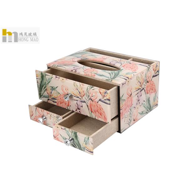 Beautiful Decorative Tissue Box / Tissue Storage Box For Office Lightweight