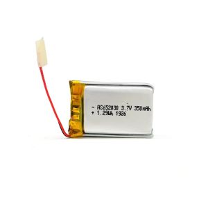 Quality 350mAh 3.7 V Lithium Polymer Battery CV Charge KPL652030 for sale