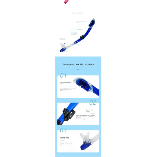 Customizable Snorkel And Mask Set Full Dry Snorkeling Mask Snorkeling Equipment 400g