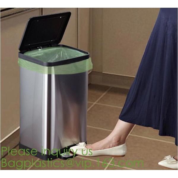 64 Gallon compostable trash bag biodegradable garbage bag, 0.9 Mil, 47"W x 60"H,cornstarch made 100% eco friendly direct