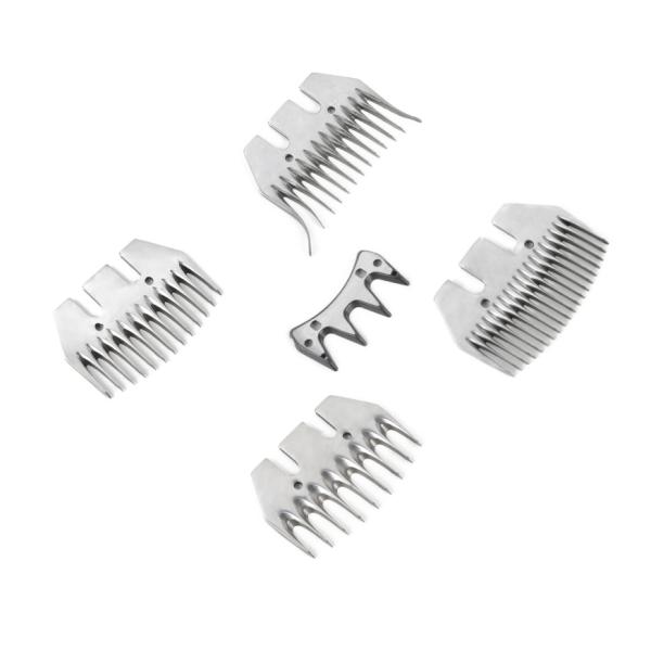 Close-up view of 13T Carbon Steel Sheep Shearing Blade showing tooth pattern and construction