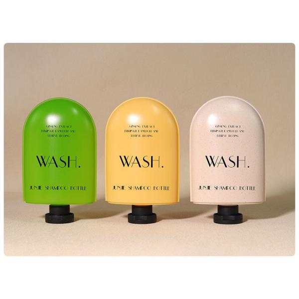 Customized 350ml 250ml HDPE Plastic Special Shampoo Bottle Eco-Friendly Body Wash Pump Bottle