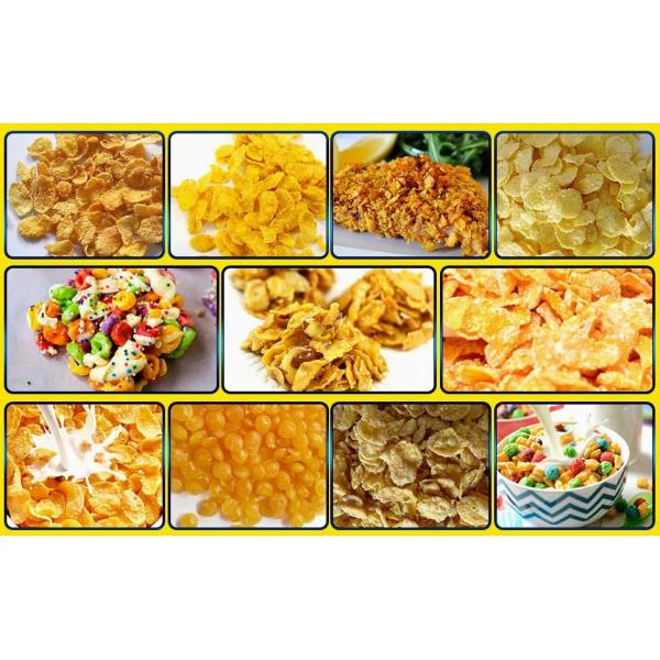 Corn Flakes Breakfast Snack Production Line equiped with Packing Machine