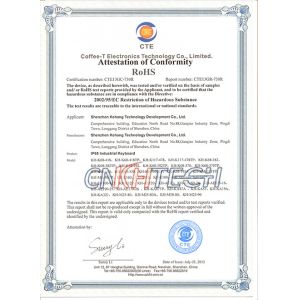 SZ Kehang Technology Development Co., Ltd. Certifications