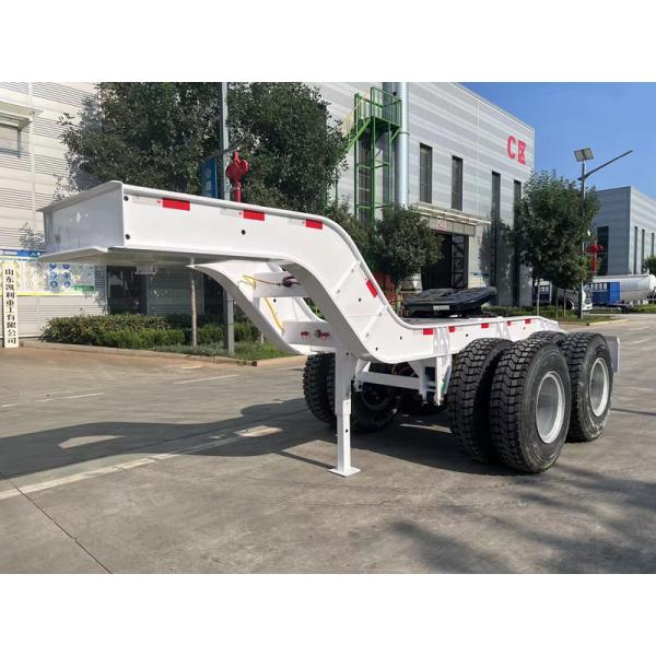 3 Axle 2 Axle Full Trailer Flat Bed Cargo Trailer Train With Dolly Trailer For Mongolia