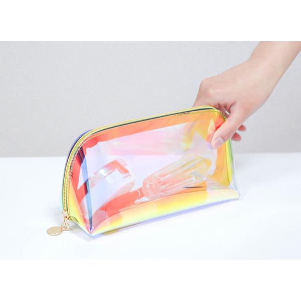 Custom logo Laser TPU small Portable cosmetics storage bags