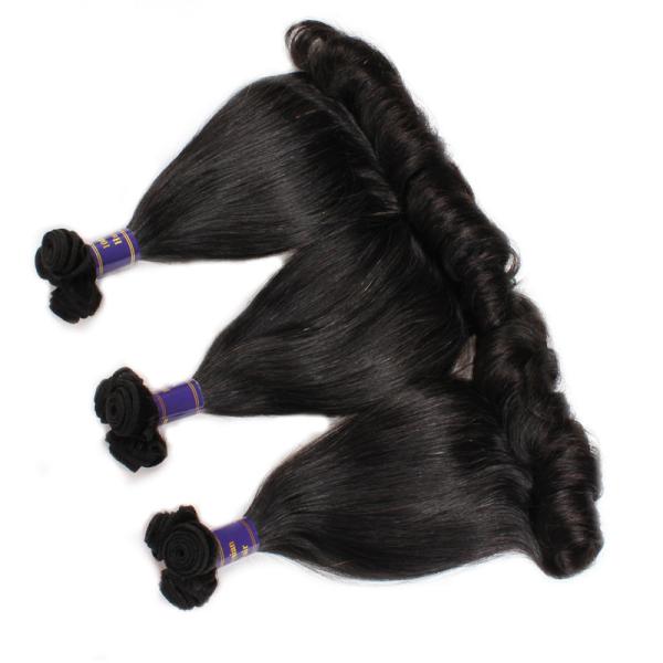 No shedding no tangle Natural Color 100% Indian Human Hair Bulk Extension