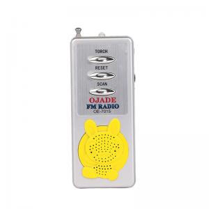 Quality Cute Rabbit Handheld Radio Player FM88 Pocket Radio 22mm With Earphones for sale