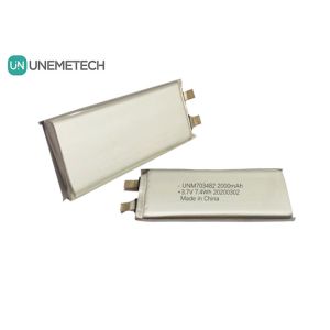 Quality 3.7V 2000mAh Custom Lithium Polymer Battery Cell 703482 for Speakers Intelligent Robot System for sale