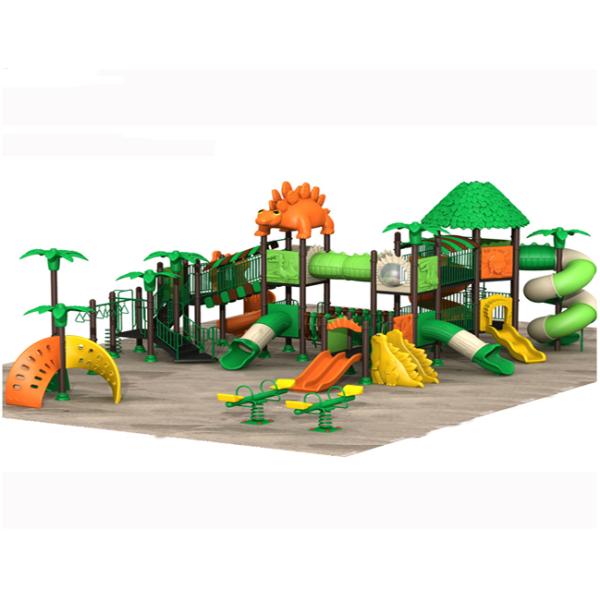 Jurassic Design Preschool Outdoor Play Structures / Kids Play Items 16x11x5.5m