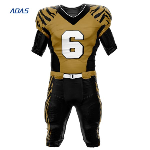 Oem Plain American Football Jersey Uniform Sublimation Polyester Cool Dry Rinsing Personalised