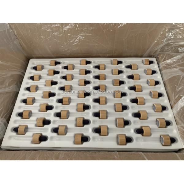 Sealing Type Dropper Green Frosted Glass Cosmetic Bottle 10ml 15ml 30ml 50ml for Face Serum and Face Oil Container Packaging