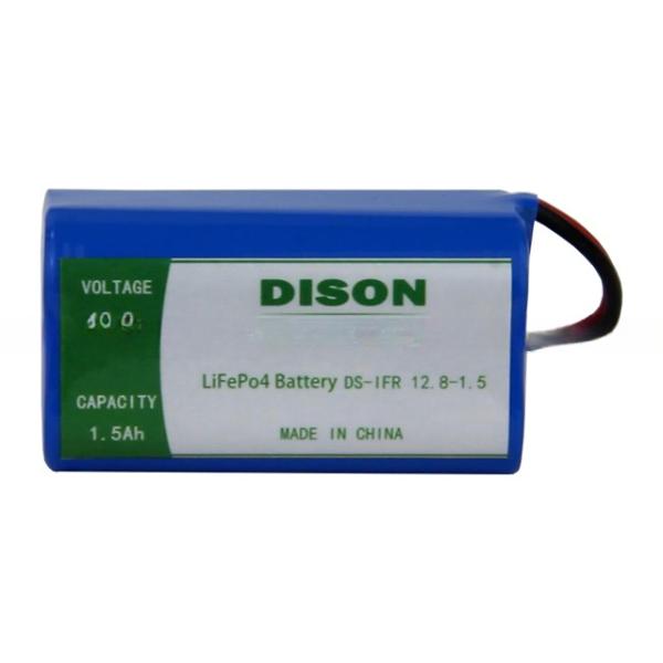 High Safety LiFePo4 12.8v 1.5Ah Cylindrical Lithium Ion Battery Pack with self-protection functions