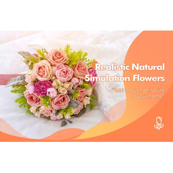 Bridal Simulation Artificial Flower Garland Diy Fake Flower Crown 18cm