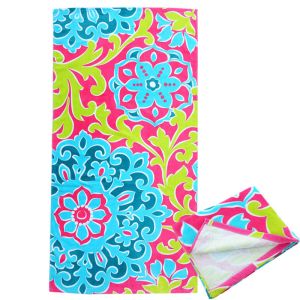 Quality 30x60&quot; 100% Cotton Velour Beach Towels With Customized Service for sale