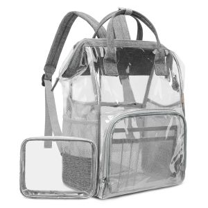 Transparent Large Outdoor Waterproof Bag PVC Material Zipper Opening