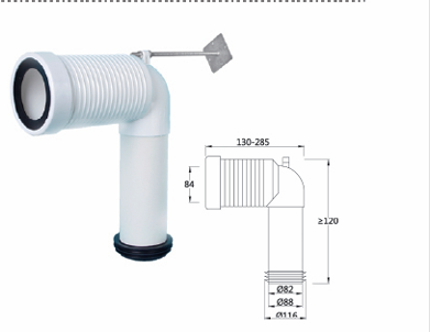 Modern Design Bathroom Toilet Shifters, Polyvinyl Chloride Pipes, L-Shaped And P-Shaped Steam Traps To S-Shaped Steam Traps, Sewage Pipes, WC Pan