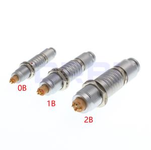 China 0B 1B 2B FGG EGG Push Pull Circular Aviation Connector Plug Socket With Bend Relief on sale