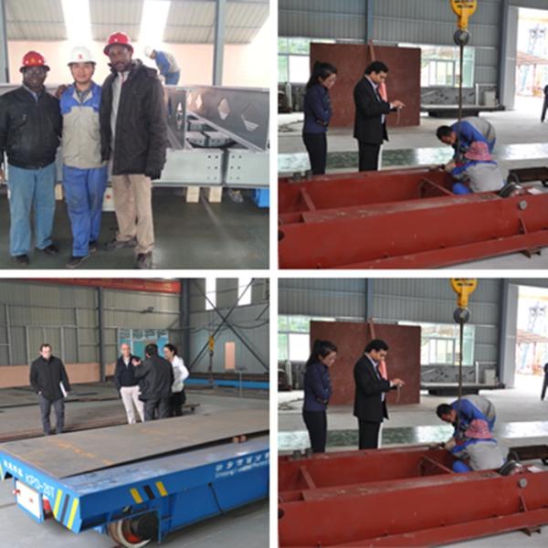 steel coil handling railway trailer