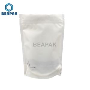 Stand Up Food Grade PE Recyclable Pouch With Tear Notches