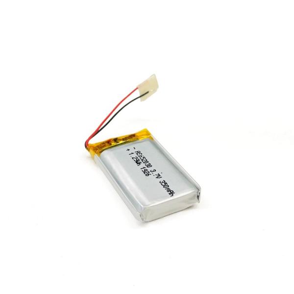 350mAh 3.7 V Lithium Polymer Battery CV Charge KPL652030