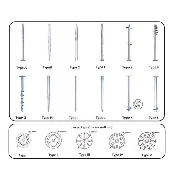Screw Piles Anchor Hot DIP Galvanizing HDG Ground Screw Wooden House Foundation Pile
