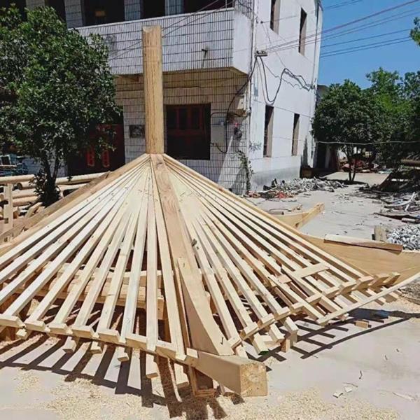Prefabricated Pergolas Building A Wooden Gazebo 2.5 X 2.5 Octagonal Pavilion