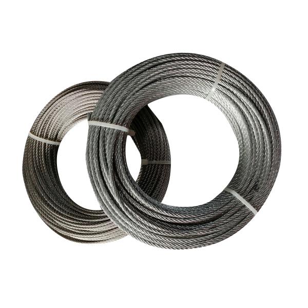 High Tensile Strength 7x7 Galvanized Aircraft Cable 1x7 1x19 7x19