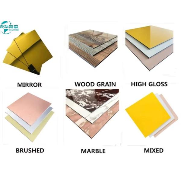 Nano Coating Fireproof ACP Panel Aluminum Composite Panel Solid Color 1220mm 1250mm