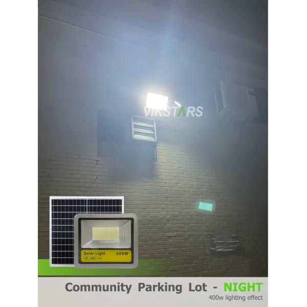 Aluminum solar reflectors 400w with mono solar panel high quality solar flood lights