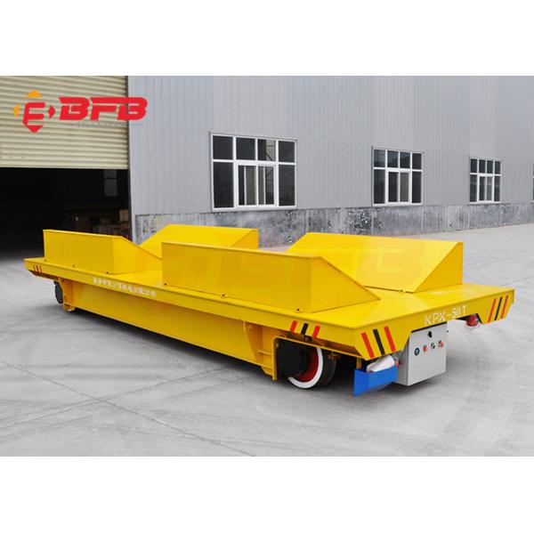 Intelligent Charger Battery Operated Steel Coil Transfer Car Moving On Rail Road 50 Metric Ton Capacity