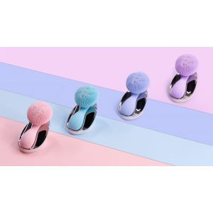 300mAh Blue Silicone Facial Cleansing Brush Electric