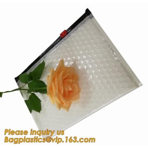 air mail metallic holographi rose gold bubble padded mailer / Zip lockk bubble bag/ slider bubble bag,Holographic Factory