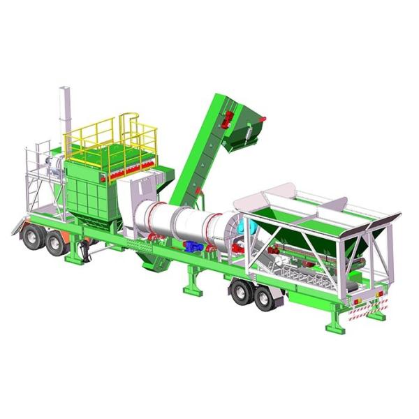 Industrial Small Portable Asphalt Plant / Mobile Asphalt Mixer With One Trailer Only