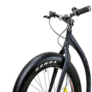 Alloy Adult Kick Bike Black 700C Wheel 26X14Gx32H