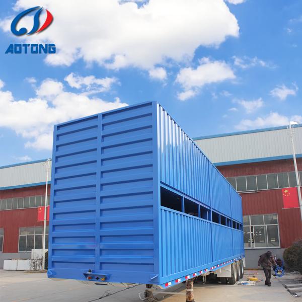 Truck Trailer Excavator Transporting Gooseneck Lowbed 3 Axles 60ton Low Bed Trailer with Ladder