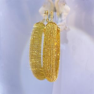 Chic Small Gold Plumeria Earrings