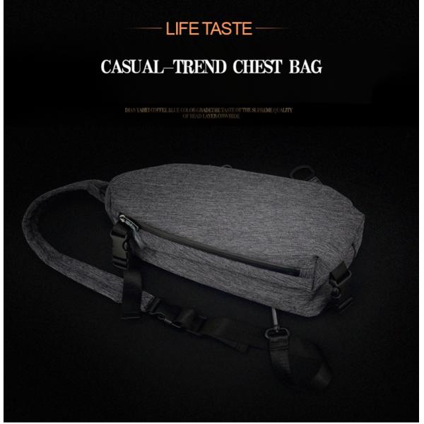 Nylon PU Anti Theft Crossbody Chest Sling Bags 19*10*31cm