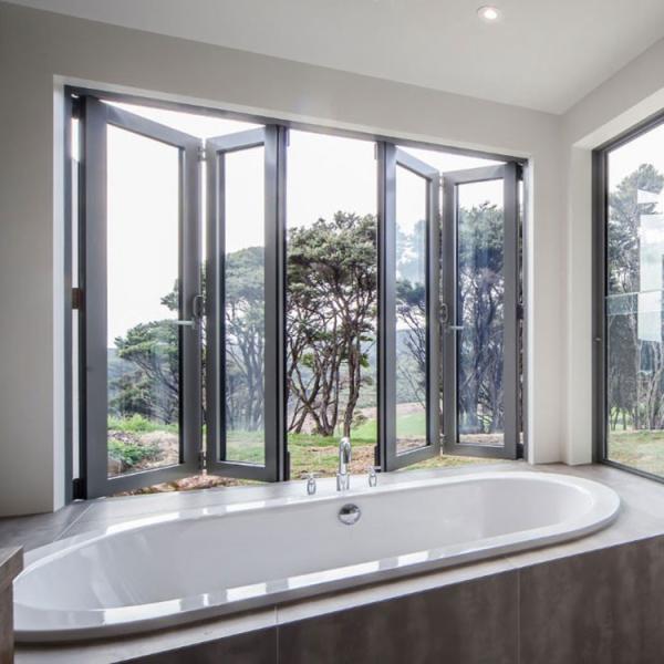 Double Glazed Modern Aluminum Casement Windows Customized Size