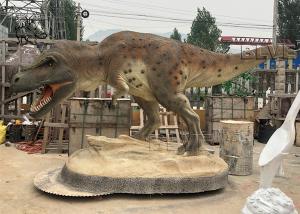 China Fiberglass Dinosaur Statue Garden Resin Animals Tyrannosaurus Sculpture on sale
