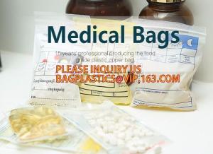 Quality Biodegradable Medical Pill Bags, Zipper Pharmacy Bag, grip seal Pill Pouch, Medicine, Pills, Drugs packaging for sale
