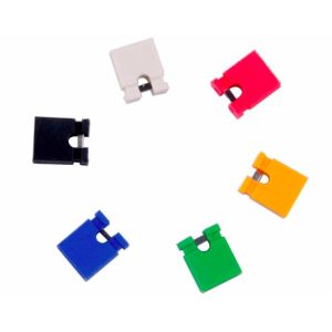Colorful 2.54mm Mini Jumper Connector / Open Type Header Shunt With Height 6.0mm