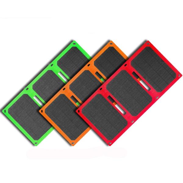 18W Portable Mini Solar Panels Waterproof Dual USB Charger For Outdoor Activities